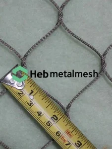 2" hand-woven stainless steel netting