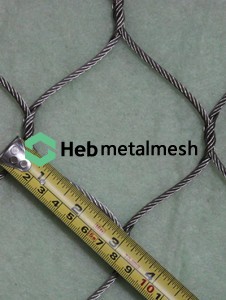 3" hole hand woven stainless steel netting, zoo mesh