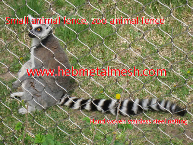 Factory shop: zoo animal fence rolls, small animal fence enclosures - hand woven stainless steel netting