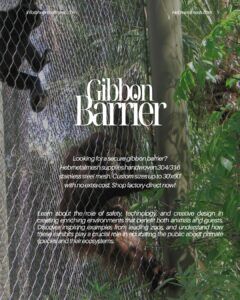 Black oxide stainless steel gibbon barrier mesh roll - Hebmetalmesh factory