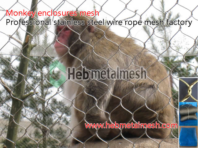 wire netting for monkey exhibits, best wire mesh for monkey cage & monkey enclosures