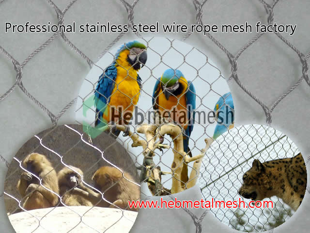 Fence enclosures of zoo with animals and bird aviary, animal fencing, bird fence netting