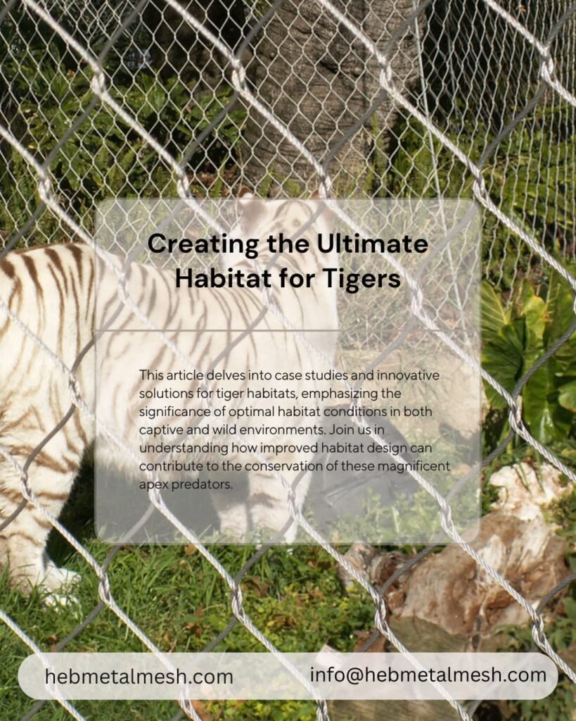 Creating the Ultimate Habitat for Tigers: The Role of Hebmetalmesh Stainless Steel Zoo Mesh