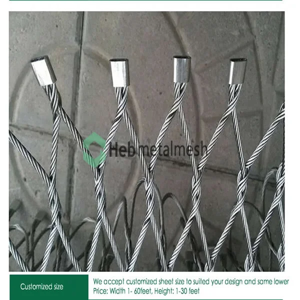Details of handwoven stainless steel mesh Details of handwoven stainless steel mesh