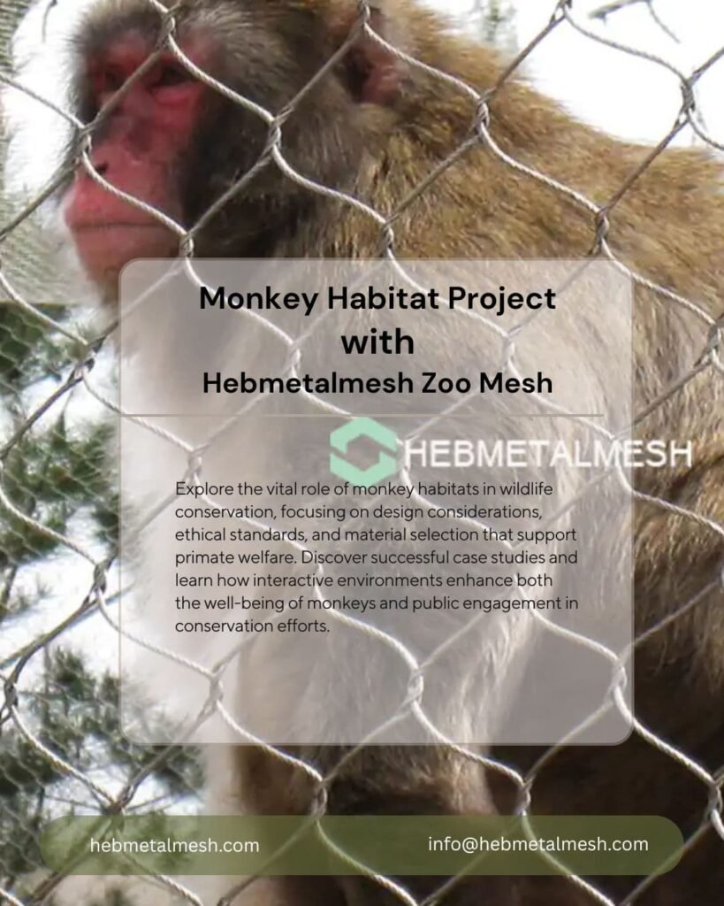Monkey habitat fencing