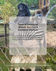 Handwoven stainless steel zoo mesh for animal enclosure