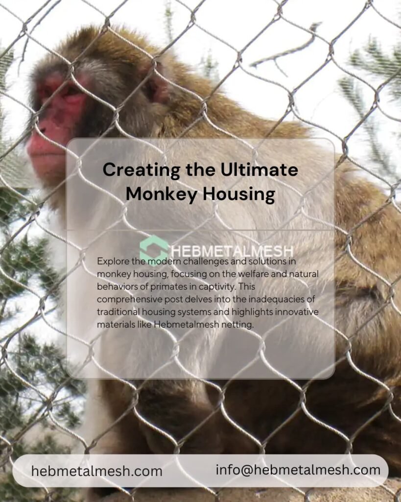 Redefining Monkey Housing: Creating Safe, Enriched Habitats with Hebmetalmesh Netting