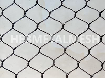 Black color stainless steel aviary mesh 