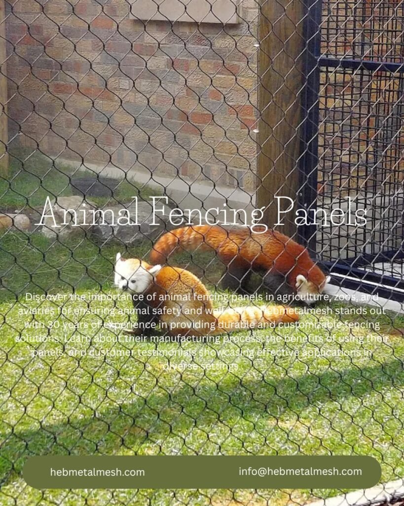 Exploring the Benefits of Animal Fencing Panels by Hebmetalmesh