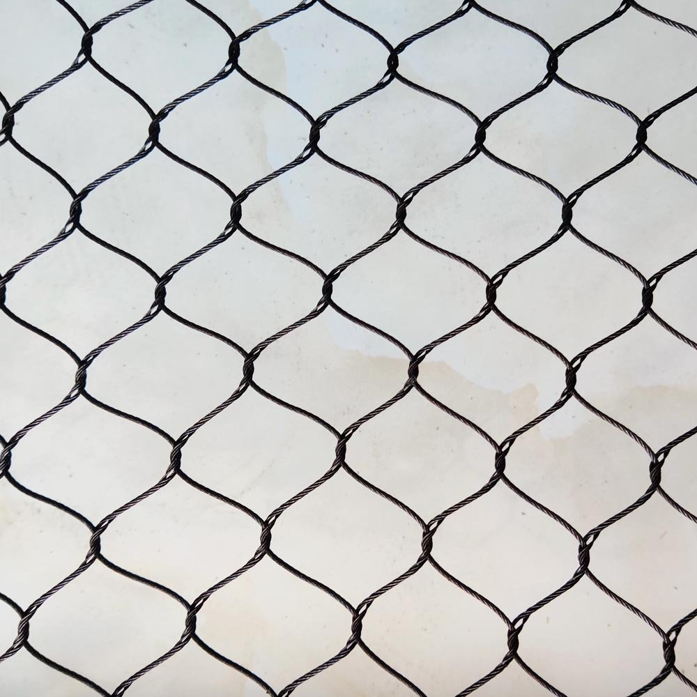 wire rope mesh black oxide